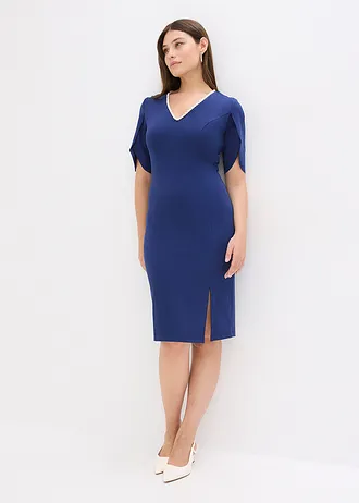 Pouzdrové šaty s korálkovou aplikací • půlnoční modrá • bonprix obchod