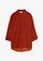 Corduroy blouse met zijsplitten, Kleur: roestbruin