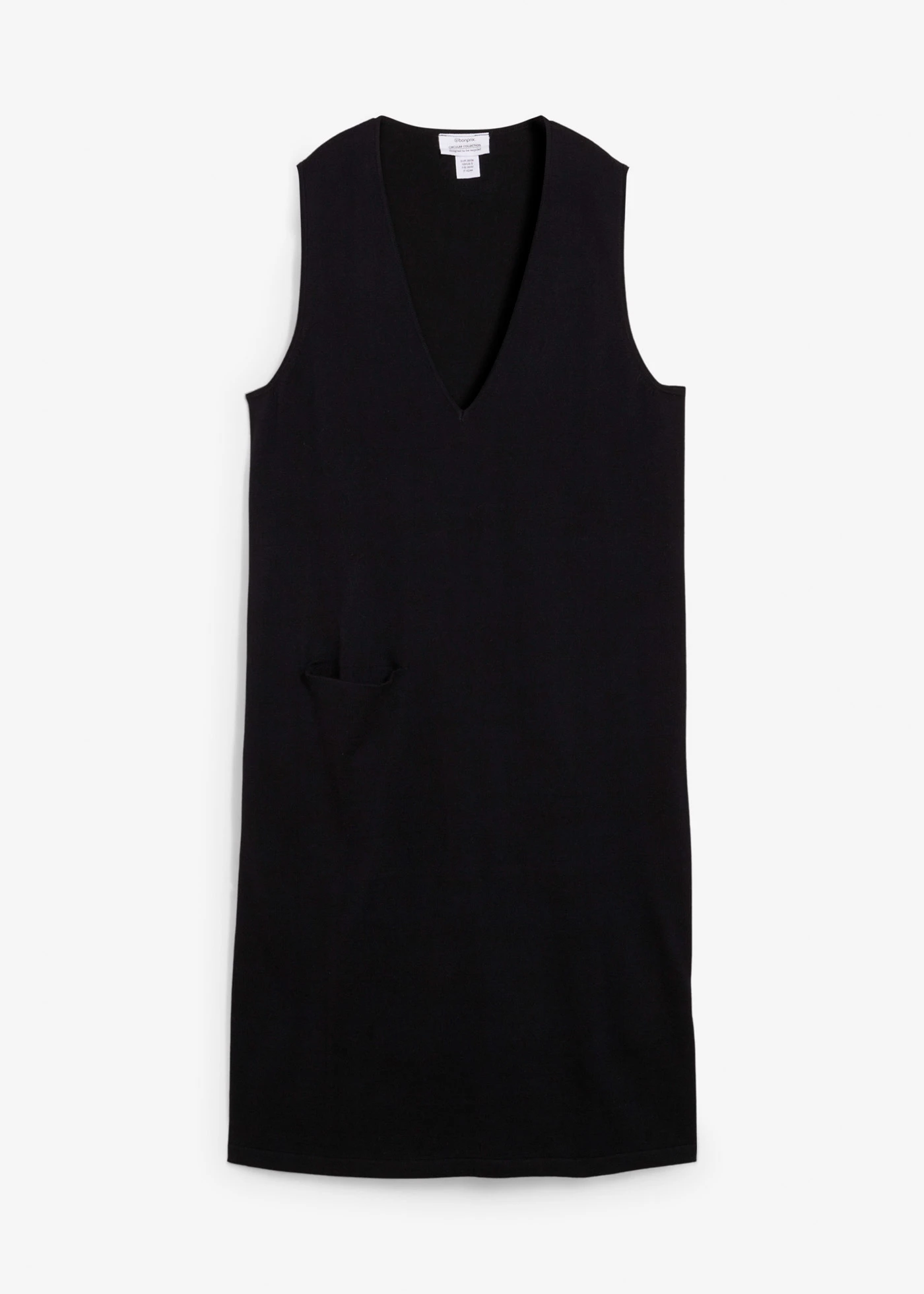 Pletené šaty z čisté bavlny • černá • bonprix obchod