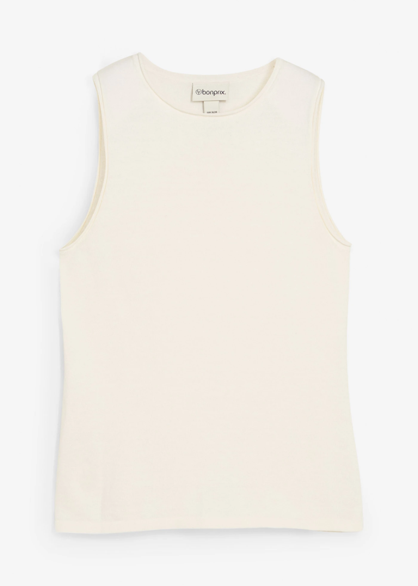 Top en maille 100% coton • ecru • Boutique bonprix