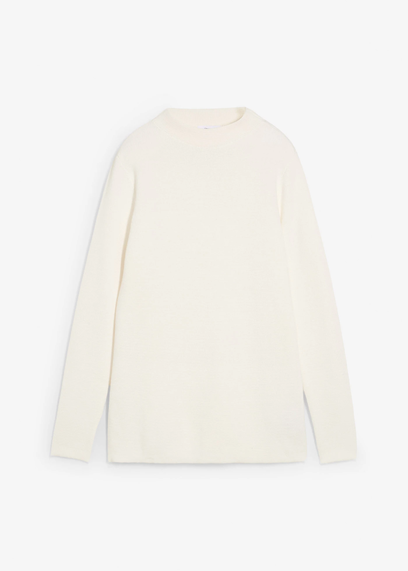 Trui met opstaande kraag • wolwit • bonprix online shop