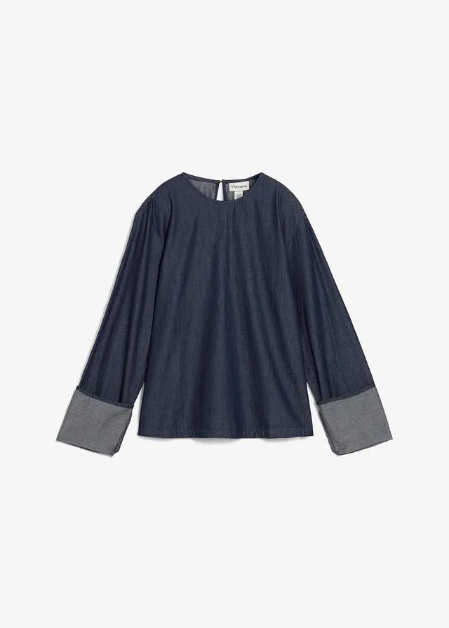 Blouse en jean à manches amples