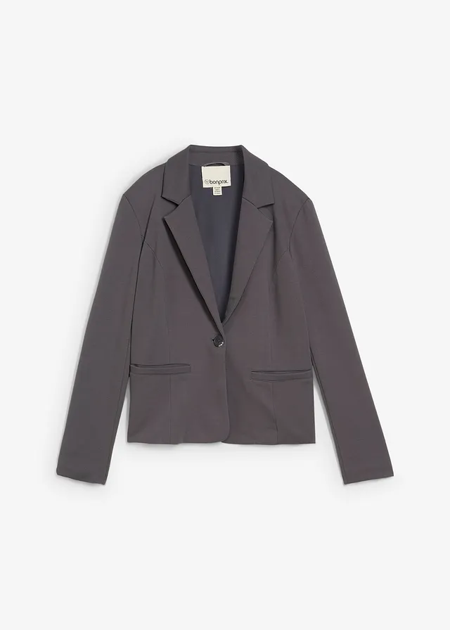 Sweatblazer met soepel viscose
