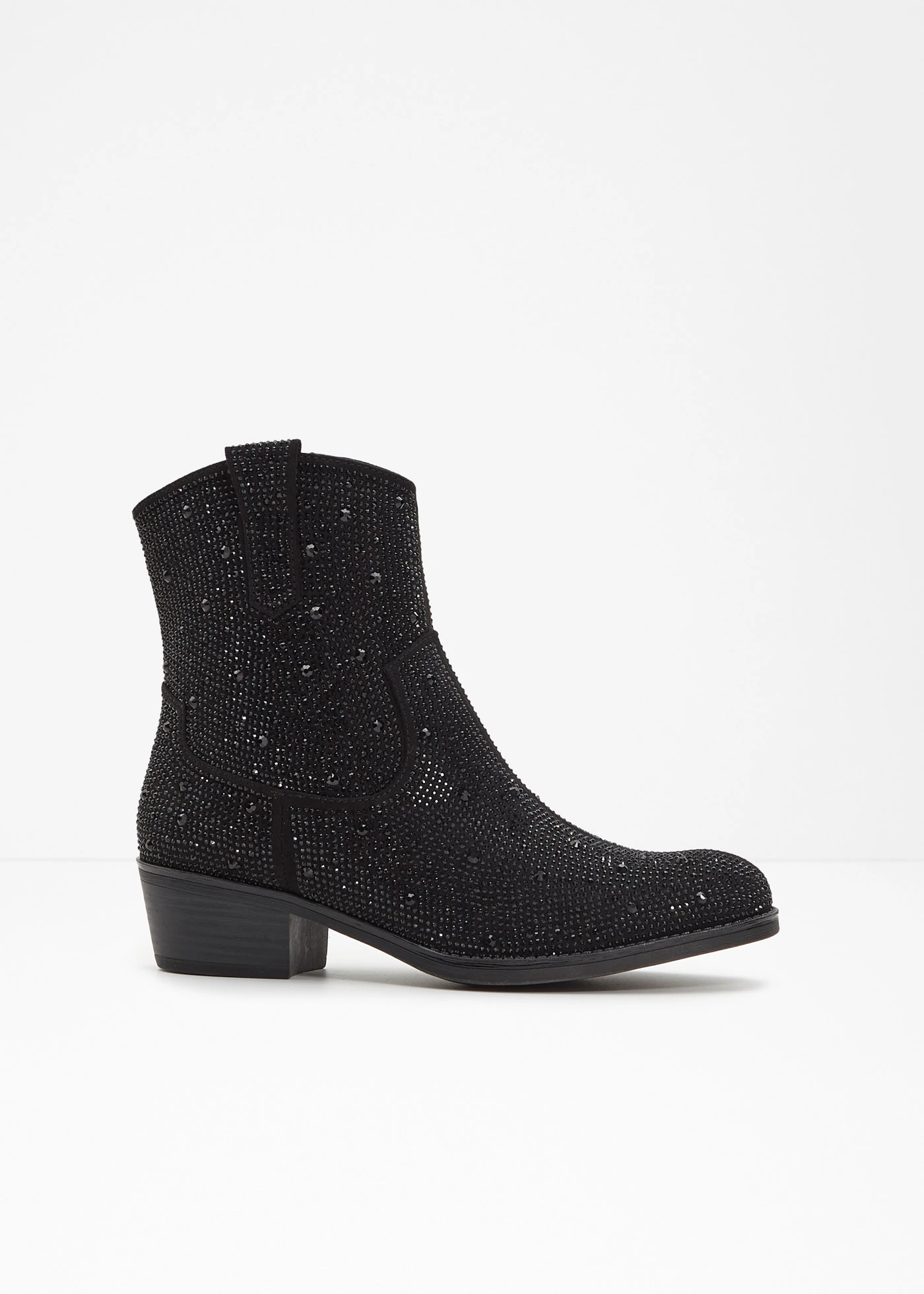 Kovbojská kotníková obuv značky Marco Tozzi • černá • bonprix obchod