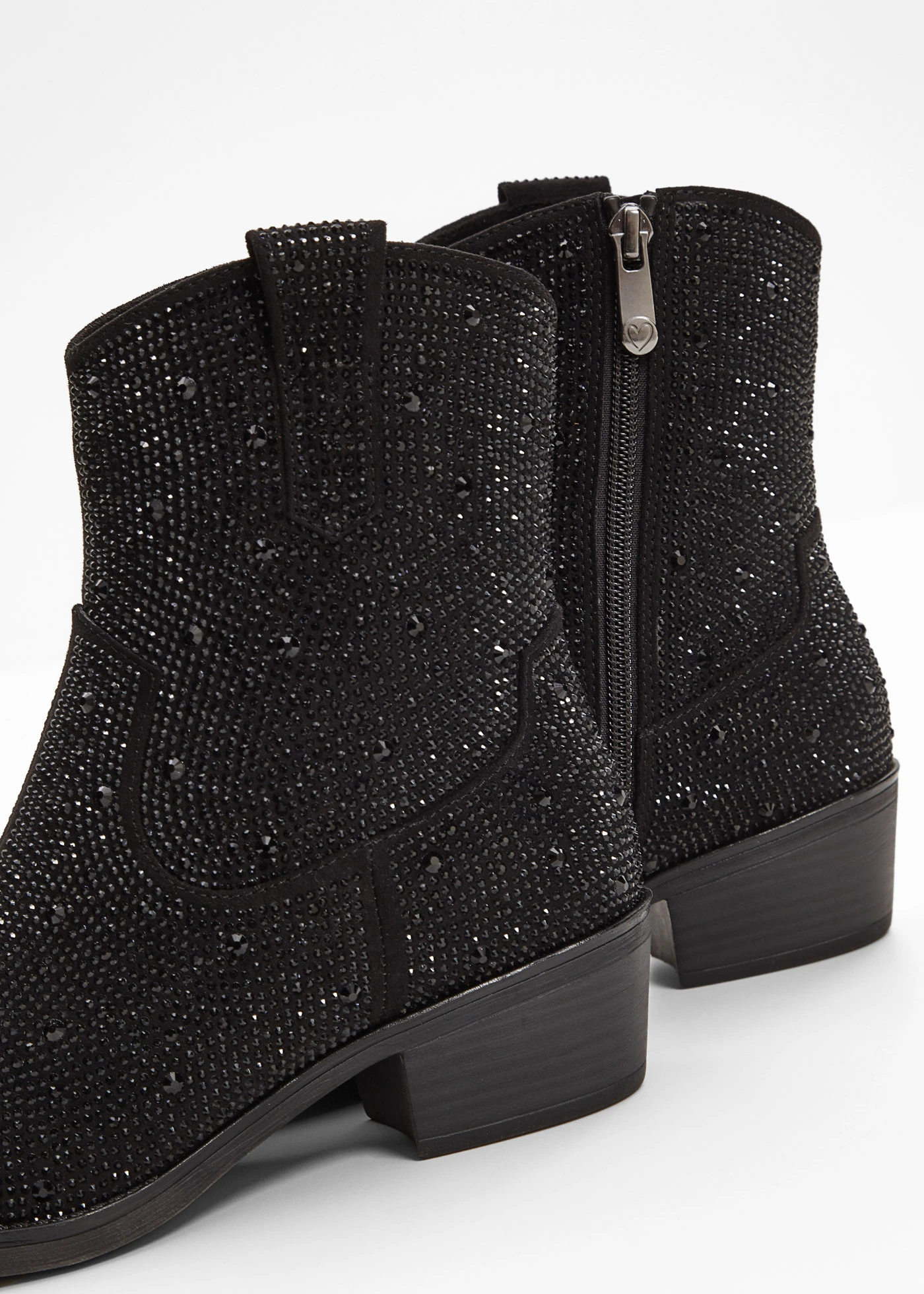 Kovbojská kotníková obuv značky Marco Tozzi • černá • bonprix obchod