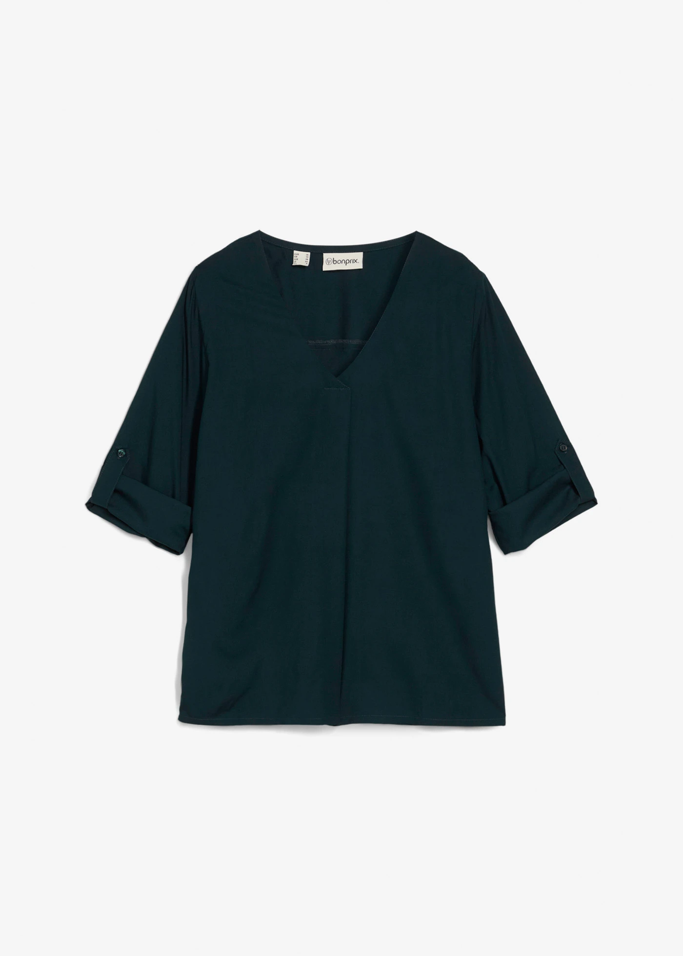 Blouse ample en viscose fluide • vert profond • Boutique bonprix