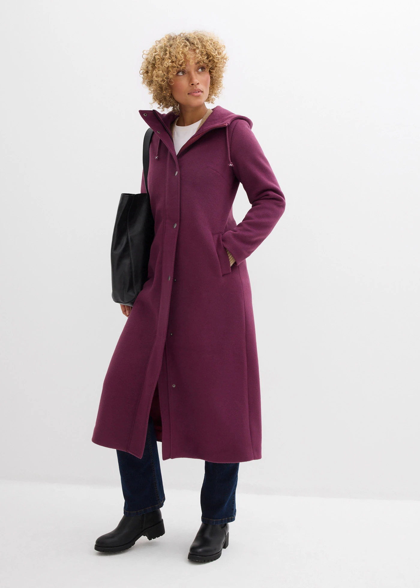 Manteau long • aubergine • Boutique bonprix
