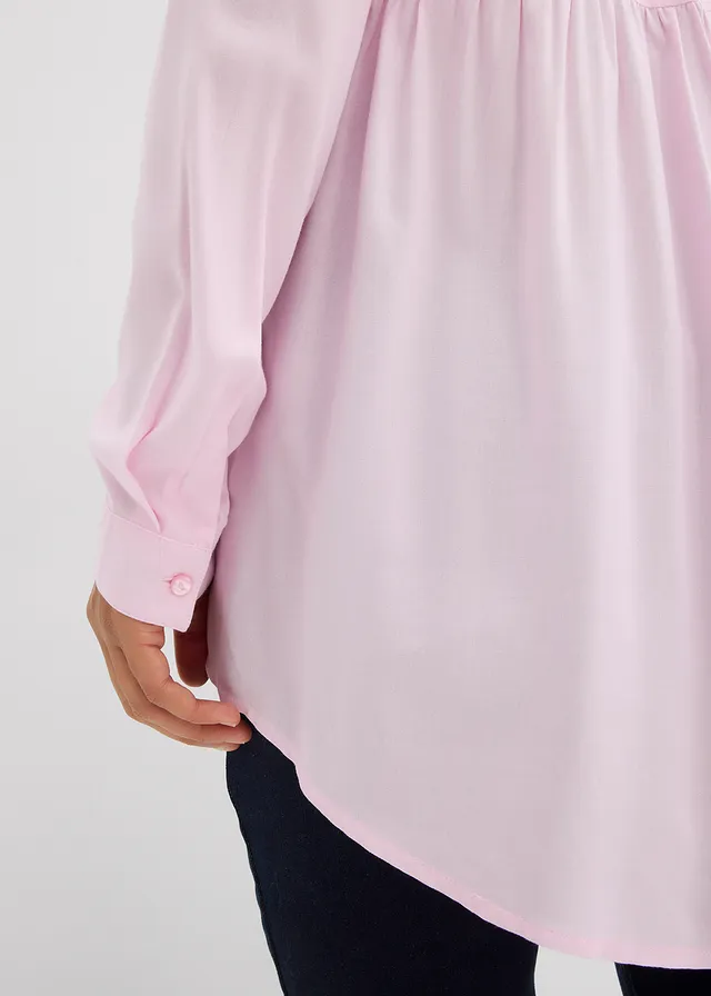 Chemisier long en viscose • rose cristal • product-page.page-title-suffix