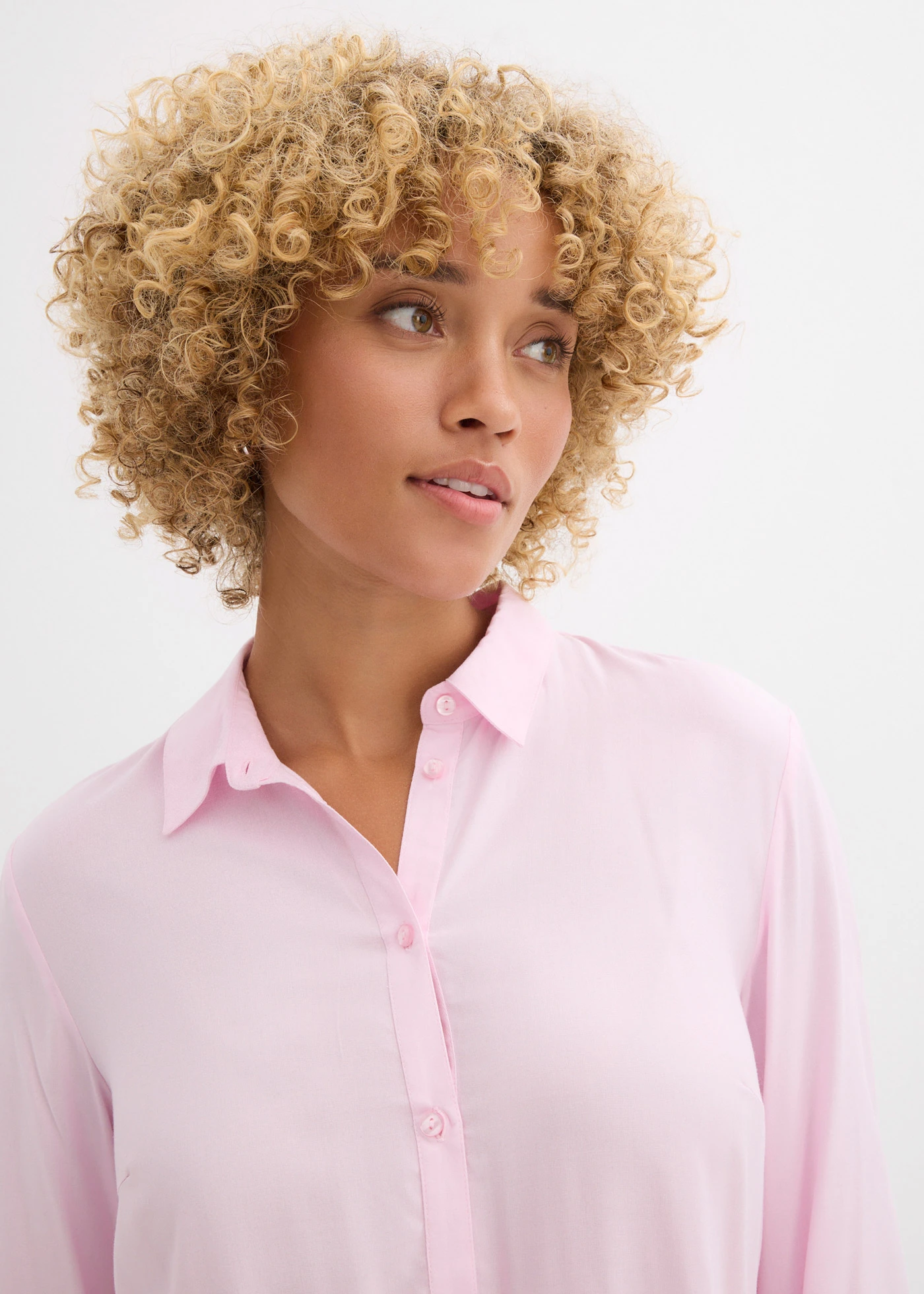 Dlouhá halenka z viskózy • křišťálově růžová • bonprix obchod