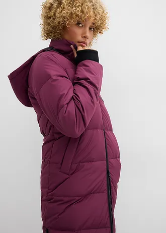Lange donsjas met gerecycled dons • aubergine • bonprix online shop