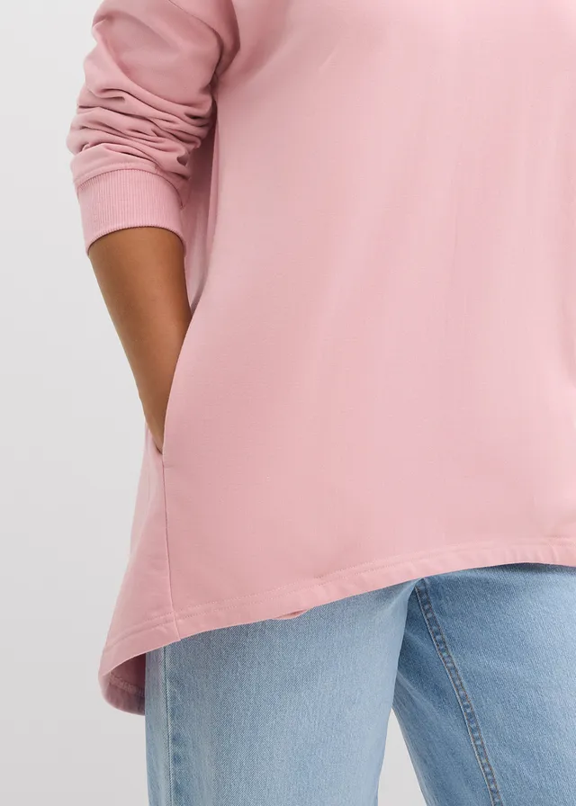 Sweat-shirt oversize 100% coton • rose cendré • product-page.page-title-suffix