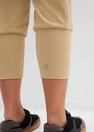 Pantalon sarouel de sport, longueur 3/4 • kaki clair • Boutique bonprix