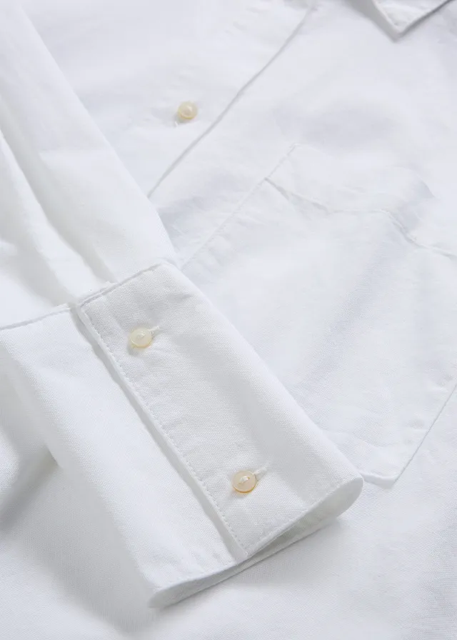 Chemisier Oxford • blanc • product-page.page-title-suffix