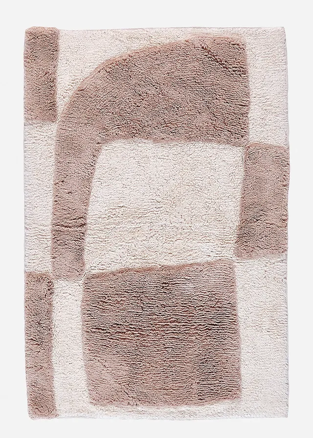 Kúpeľňová predložka s geometrickým dizajnom