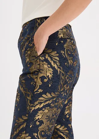 Žakárové kalhoty • modro-zlaté tóny ostatní • bonprix obchod