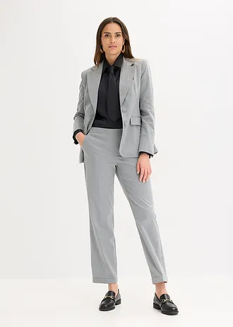 Satijnen blouse met een afneembare das • zwart • bonprix online shop