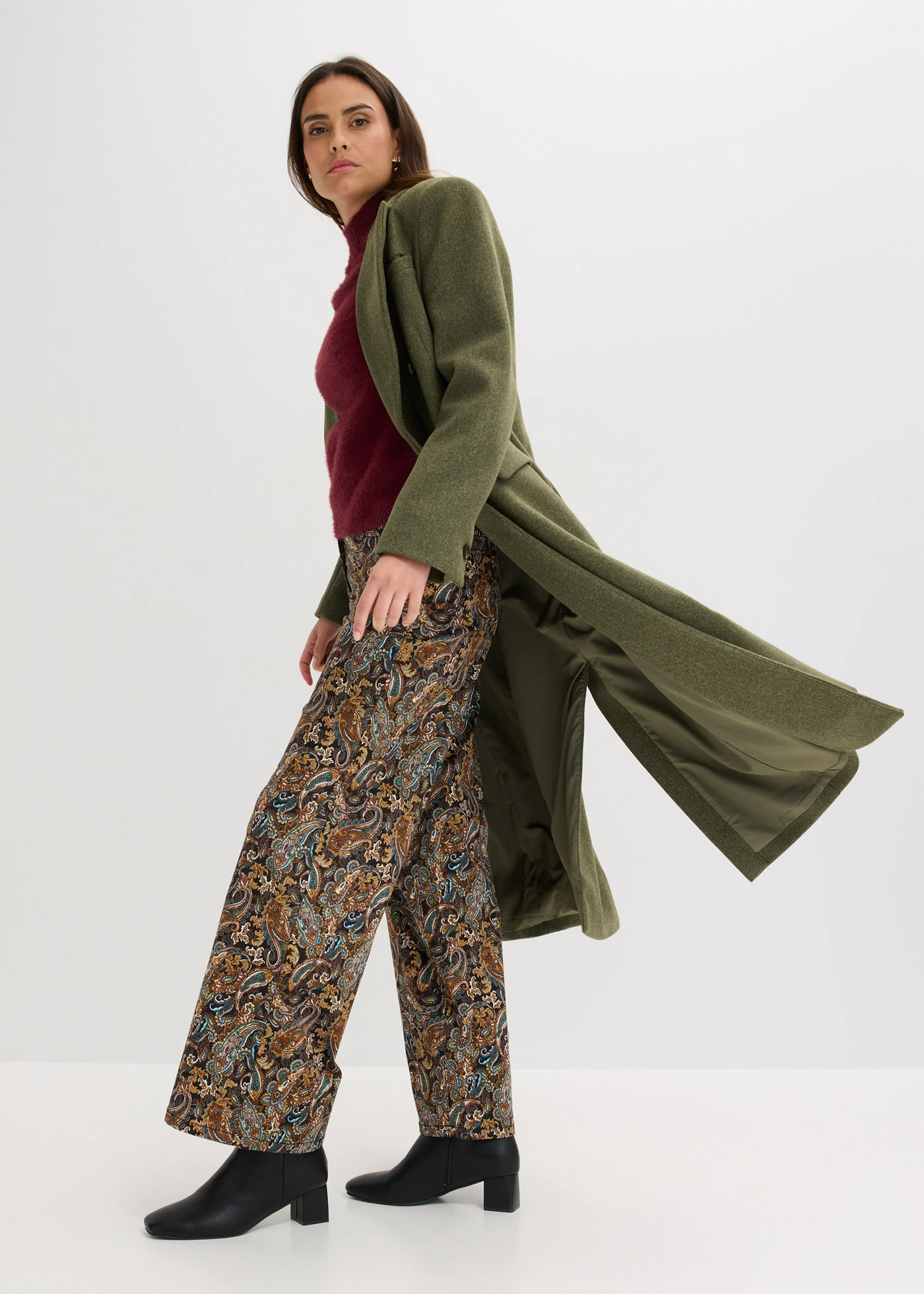 Blejzrový kabát • tmavě olivová • bonprix obchod