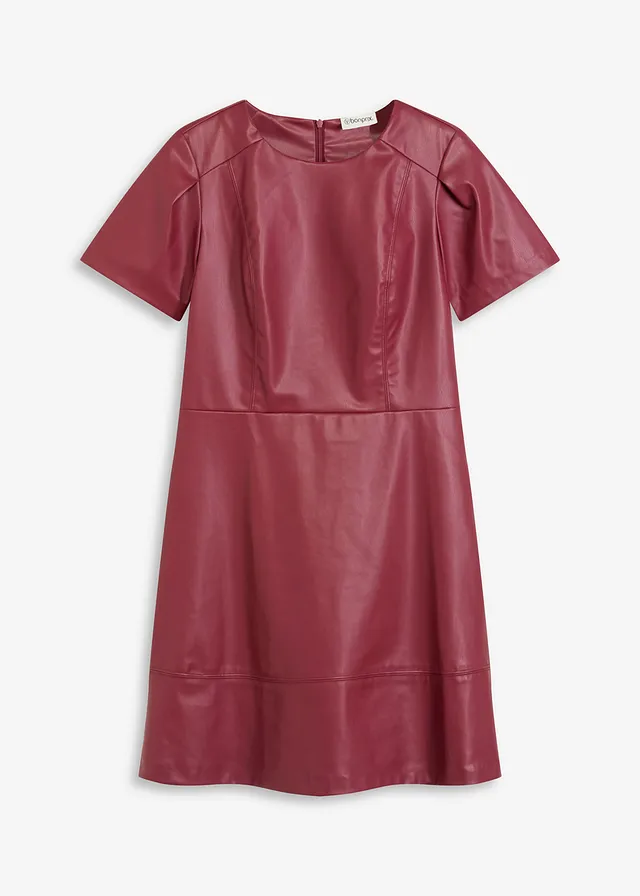 Rochie scurtă din imitație de piele