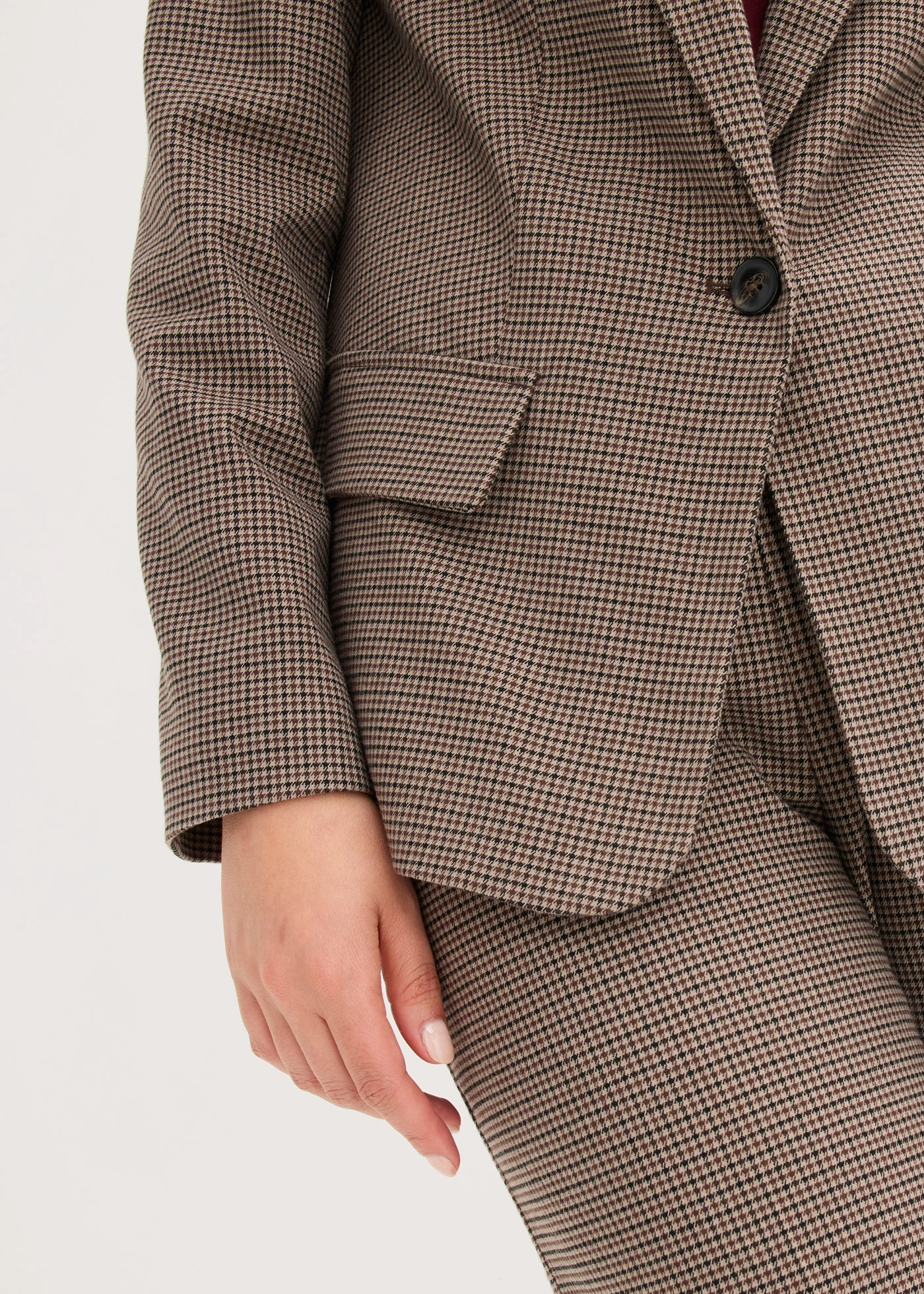 Blazer à carreaux • taupe-marron foncé carreaux • Boutique bonprix