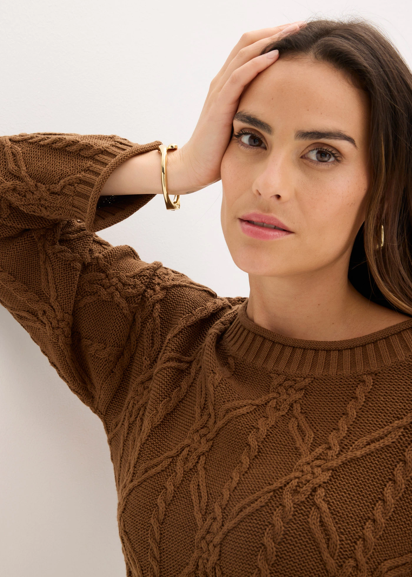 Trui met katoen • pimentbruin • bonprix online shop