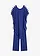 Overal s přehozem z jemného šifonu, barva: půlnoční modrá