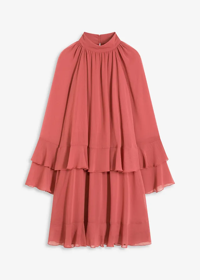 Chiffon jurk met volants