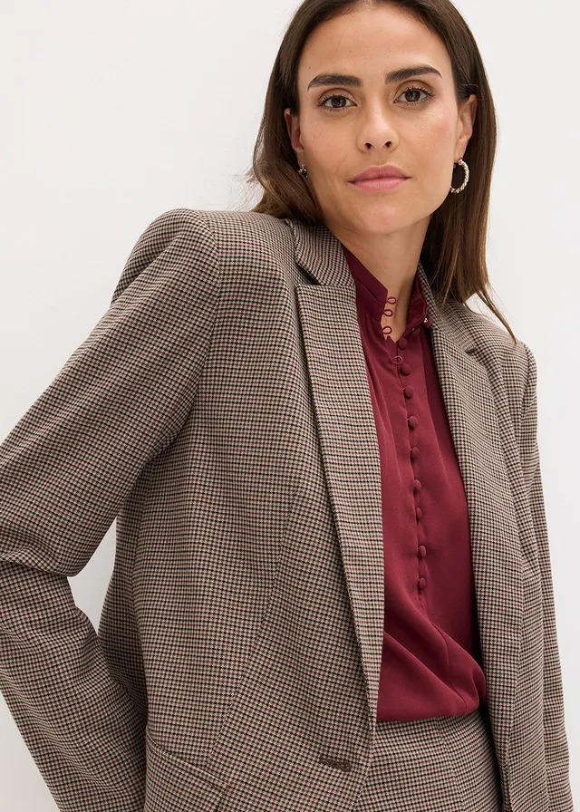 Geruite blazer • taupe-donkerbruin geruit • product-page.page-title-suffix
