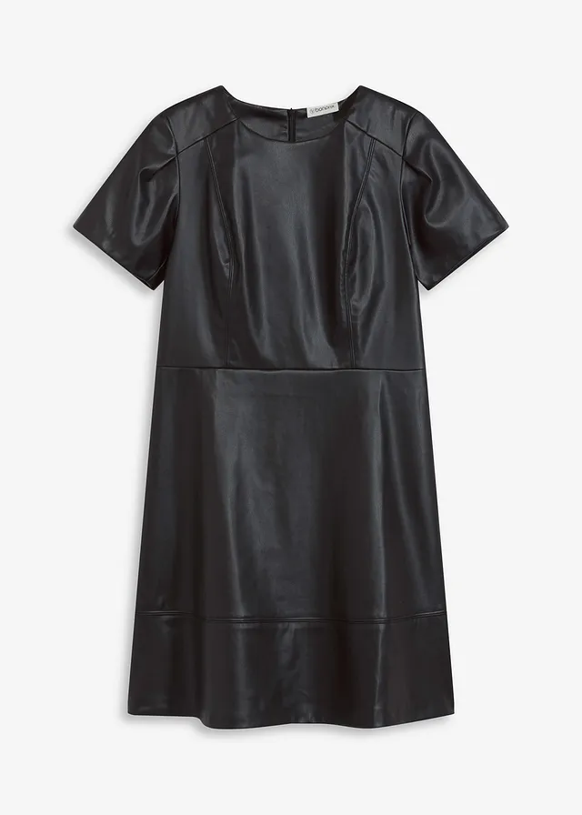 Rochie scurtă din imitație de piele
