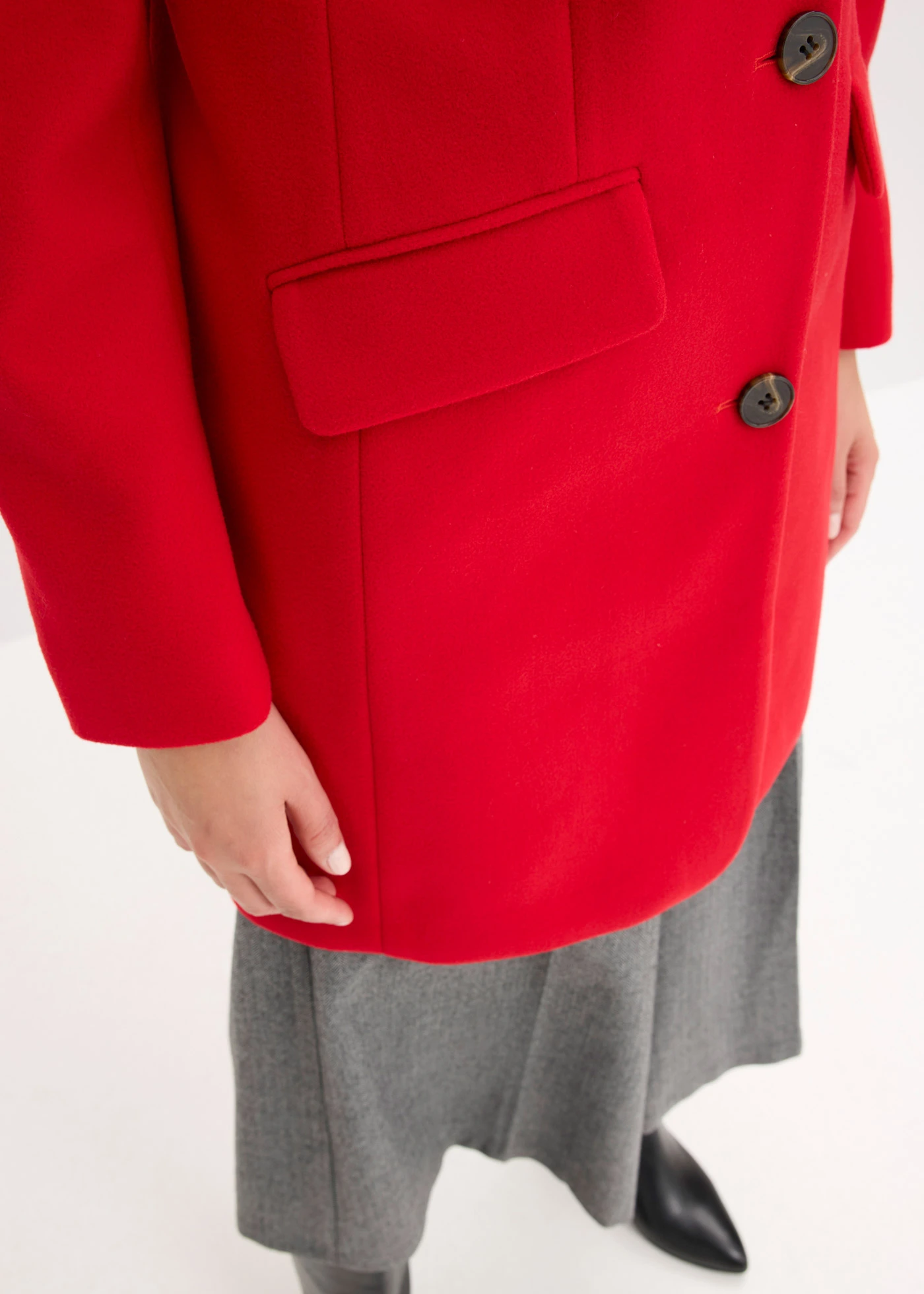 Manteau style blazer • rouge salsa • Boutique bonprix