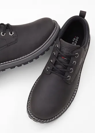 Šněrovací obuv Dockers by Gerli, barva: černá