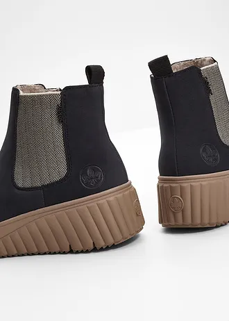 Gevoerde boots van Rieker • donkerblauw • bonprix online shop