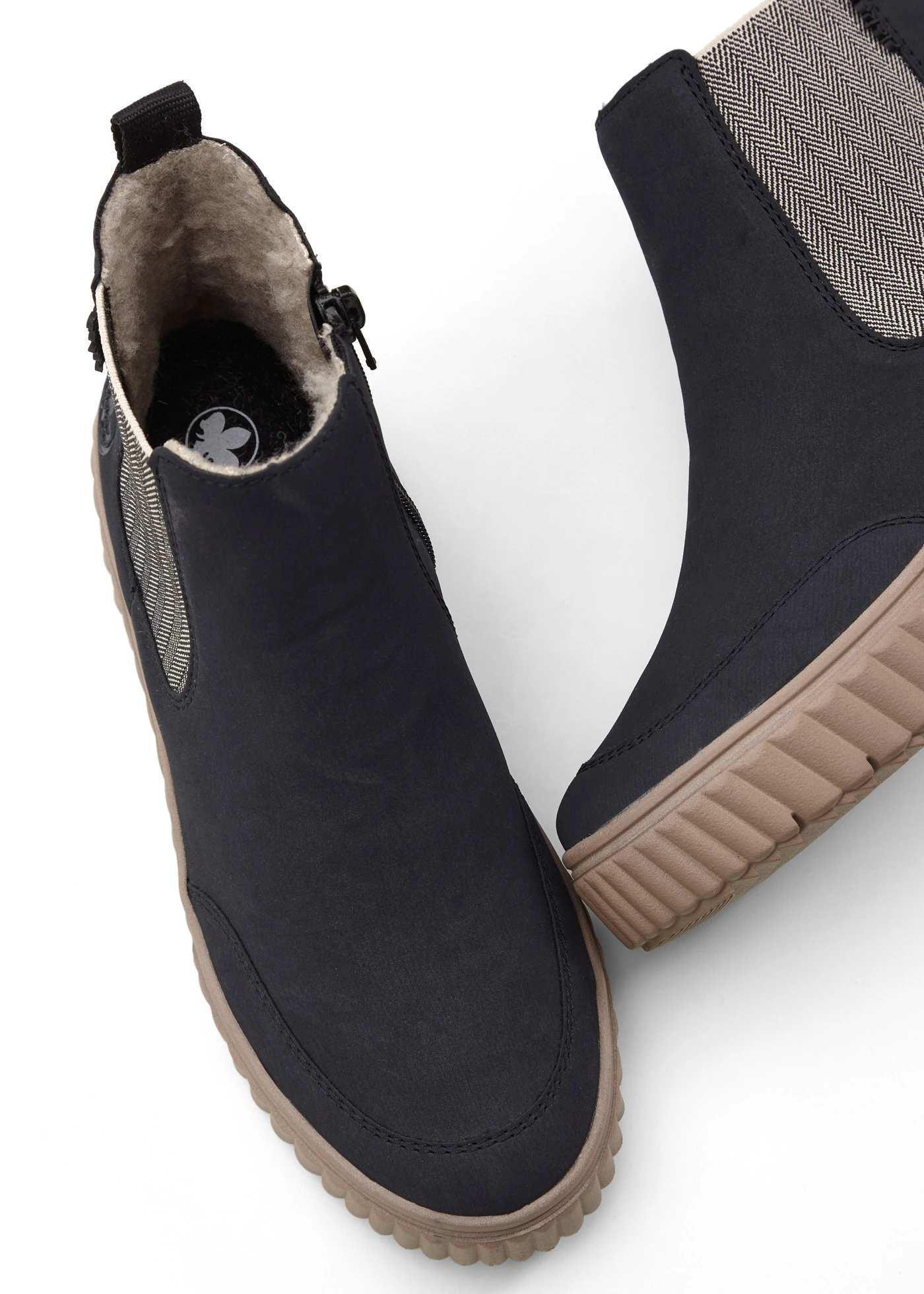 Gevoerde boots van Rieker • donkerblauw • bonprix online shop