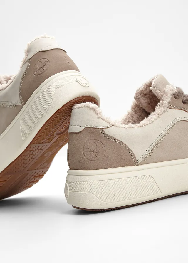 Gevoerde plateau sneakers van Rieker • beige • product-page.page-title-suffix