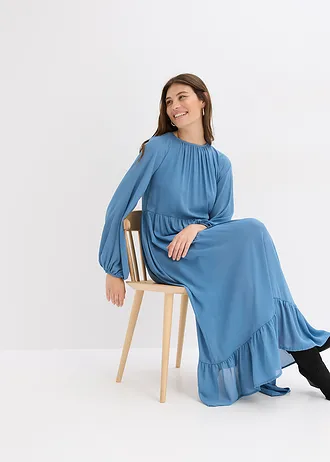 Maxi šaty ze šifonu • modrozelená • bonprix obchod