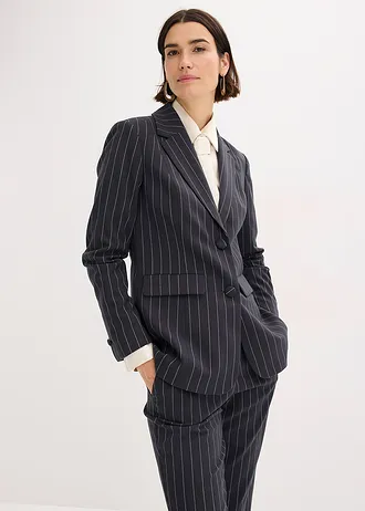 Kalhotový kostým s vlasovými proužky, 2dílný • černo-béžová s proužky • bonprix obchod