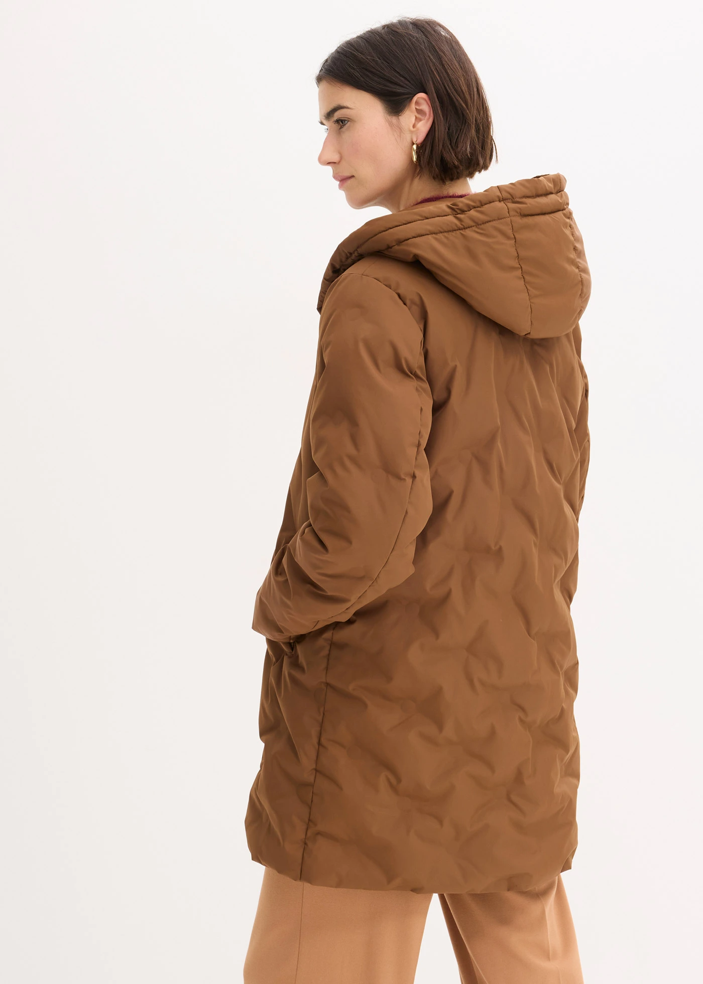 Gewatteerde jas in 2-in-1-look • pimentbruin • bonprix online shop