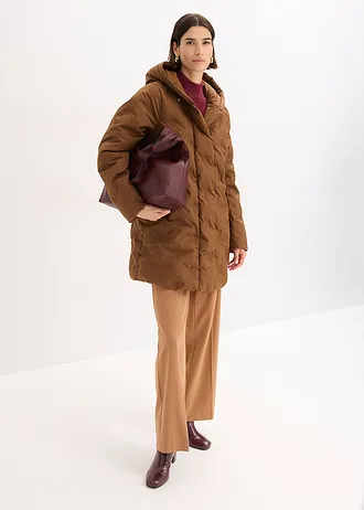 Gewatteerde jas in 2-in-1-look • pimentbruin • bonprix online shop