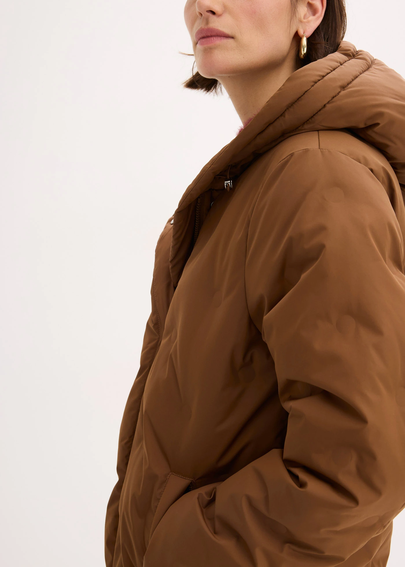 Gewatteerde jas in 2-in-1-look • pimentbruin • bonprix online shop