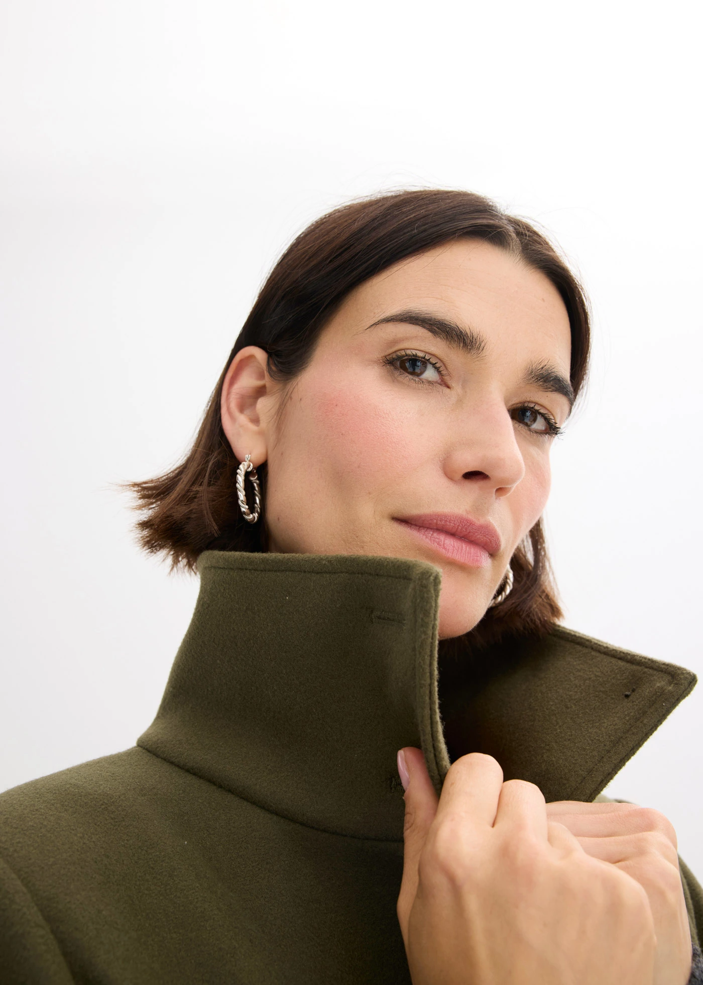 Manteau chic • olive foncé • Boutique bonprix