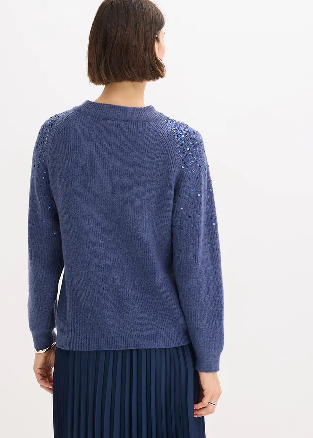 Trui met pailletten • indigo • product-page.page-title-suffix
