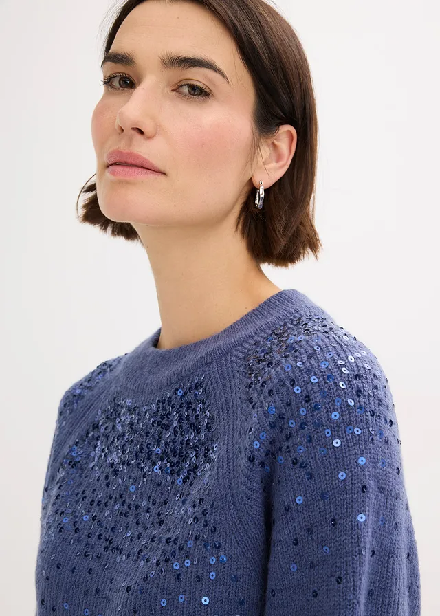 Trui met pailletten • indigo • product-page.page-title-suffix