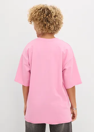 Lang sweatshirt van katoen • bloesempink • bonprix online shop