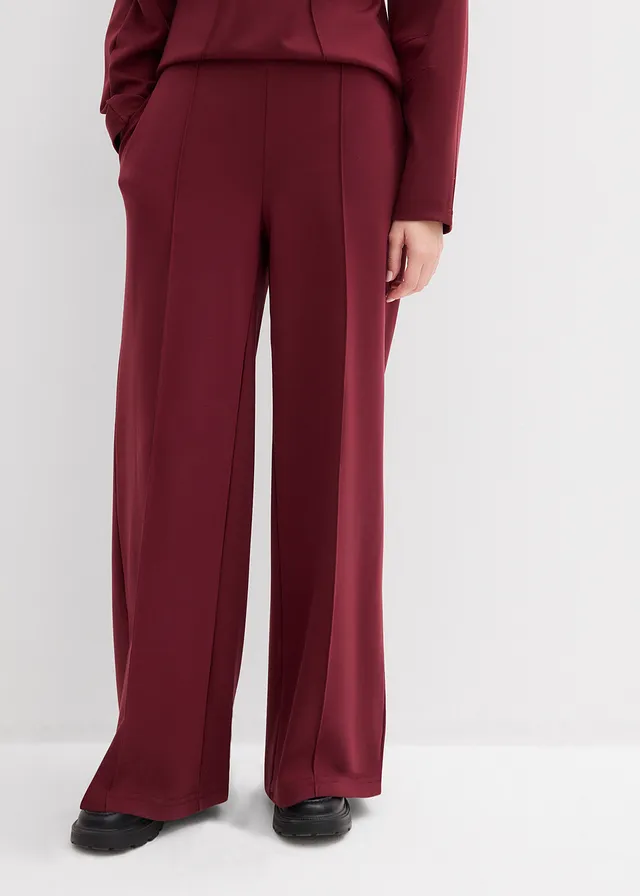 Pantalon en Punto di Roma • rouge érable • product-page.page-title-suffix