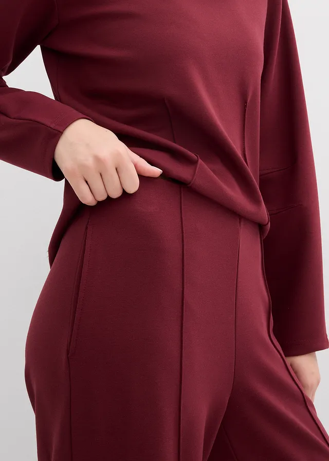 Pantalon en Punto di Roma • rouge érable • product-page.page-title-suffix