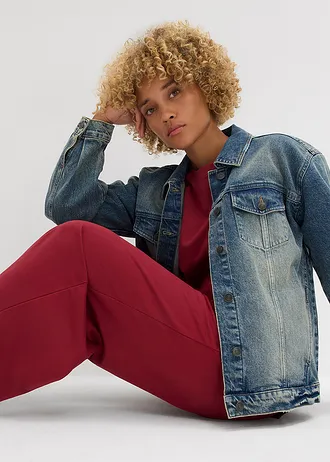 Pantalon 7/8 en sweat • rouge prune • Boutique bonprix