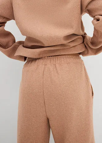 Pantalon barrel • sorbet chocolat chiné • Boutique bonprix