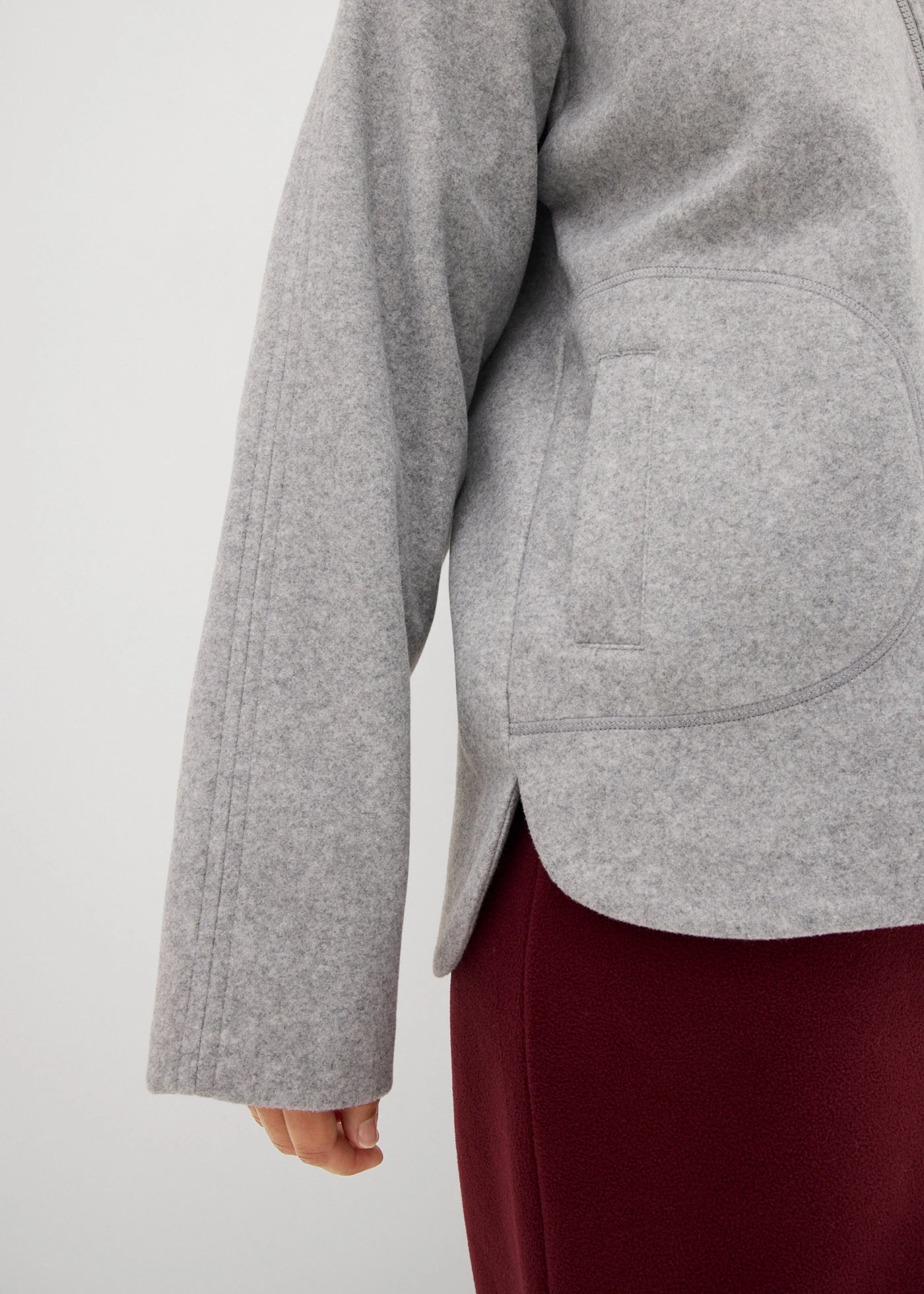 Oversize pulovr s vlněným vzhledem • stínově šedý melír • bonprix obchod