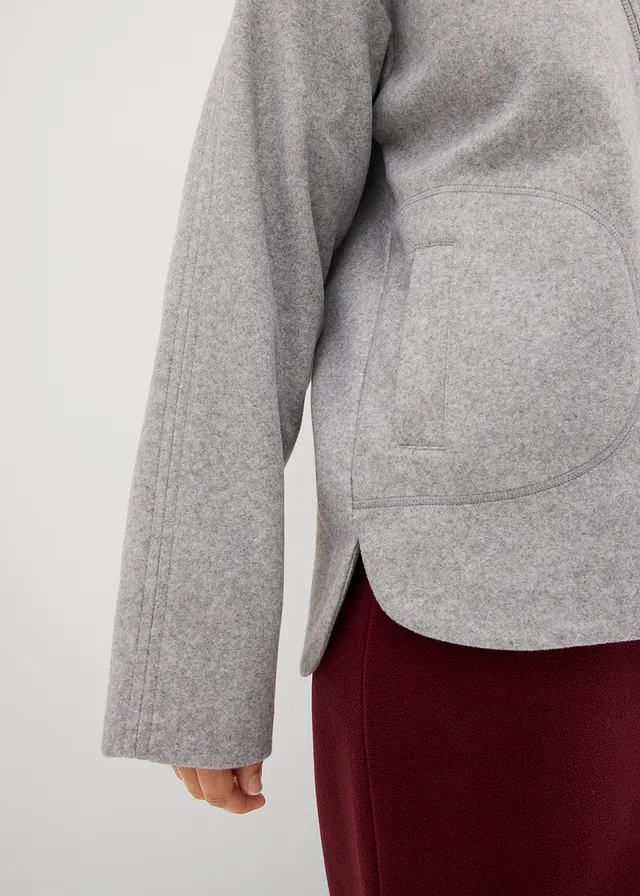 Oversized fleece trui • schaduwgrijs gemêleerd • product-page.page-title-suffix
