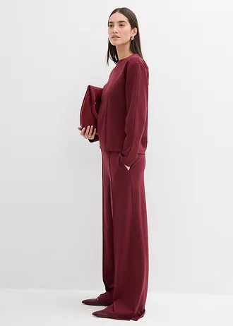 Longsleeve van Punto di Roma, Kleur: esdoornrood