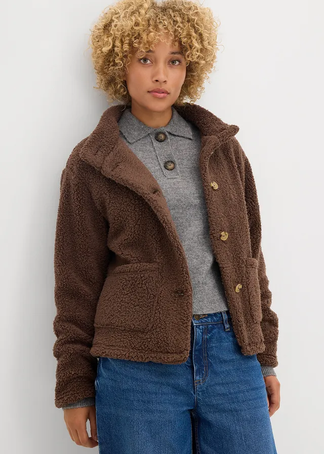 Veste en sherpa • brun argile • product-page.page-title-suffix